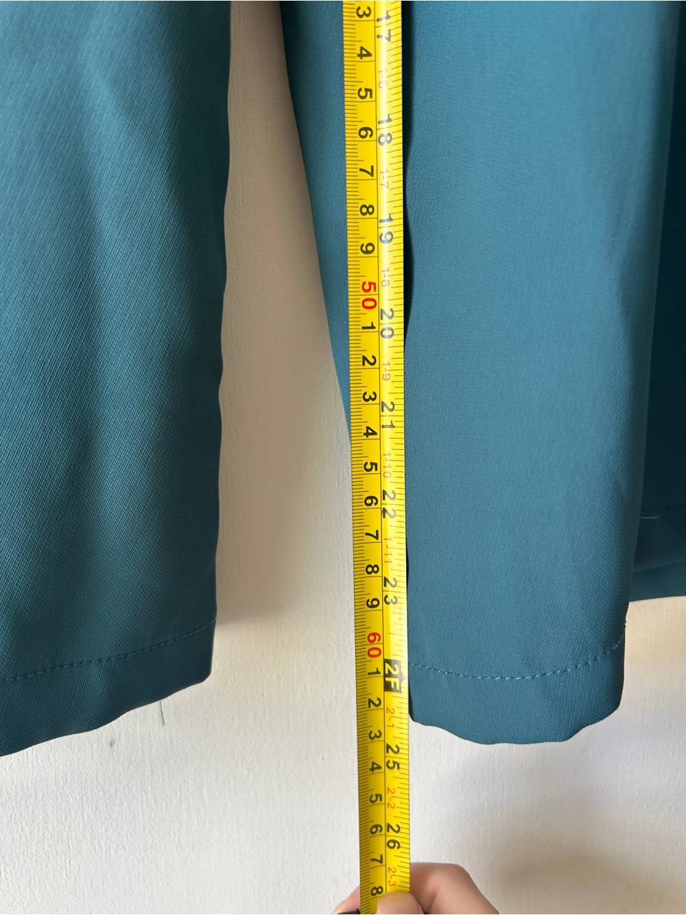 High-Waist Wide-Leg Trousers in Teal - Picture 11 of 11